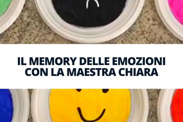 IL MEMORY DELLE EMOZIONI CON LA MAESTRA CHIARA